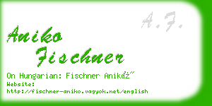 aniko fischner business card